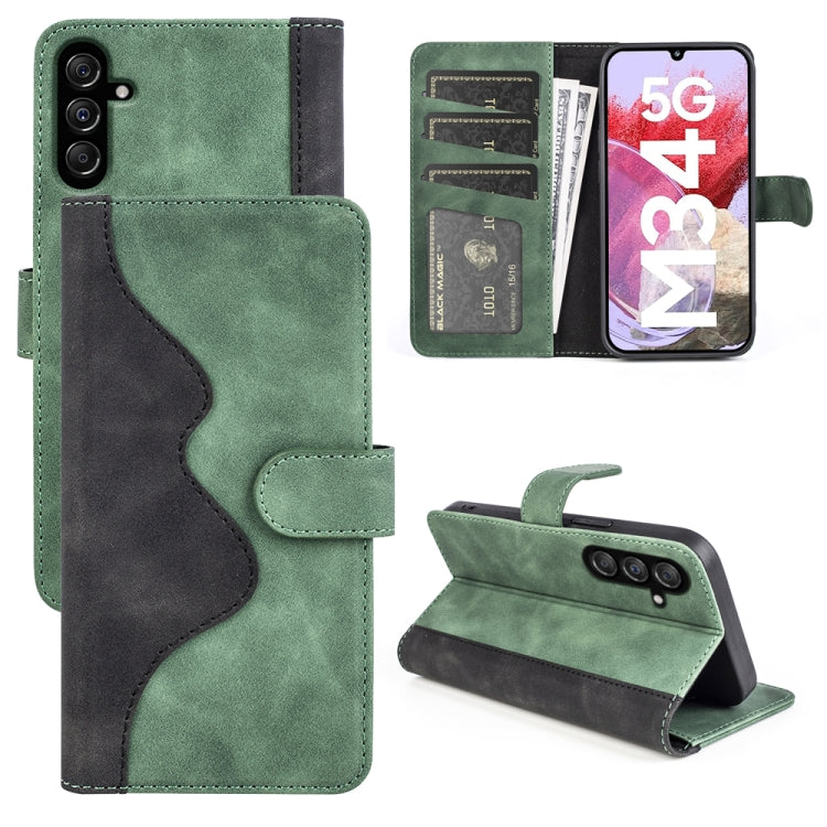 Custodia per cellulare in pelle Flip orizzontale con cuciture, For Samsung Galaxy A05s, For Samsung Galaxy M34 5G, For Samsung Galaxy S23 FE 5G