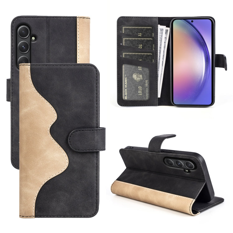 Custodia per cellulare in pelle Flip orizzontale con cuciture, For Samsung Galaxy M55 5G, For Samsung Galaxy M15 5G, For Samsung Galaxy A55, For Samsung Galaxy A35