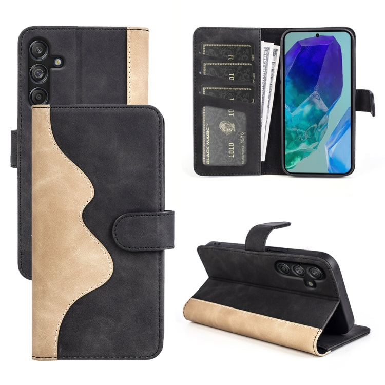 Custodia per cellulare in pelle Flip orizzontale con cuciture, For Samsung Galaxy M55 5G, For Samsung Galaxy M15 5G, For Samsung Galaxy A55, For Samsung Galaxy A35