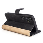 Custodia per cellulare in pelle Flip orizzontale con cuciture, For Samsung Galaxy M55 5G, For Samsung Galaxy M15 5G, For Samsung Galaxy A55, For Samsung Galaxy A35