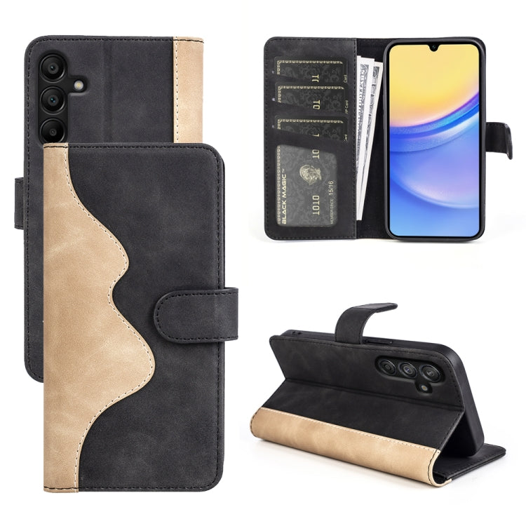 Custodia per cellulare in pelle Flip orizzontale con cuciture, For Samsung Galaxy M55 5G, For Samsung Galaxy M15 5G, For Samsung Galaxy A55, For Samsung Galaxy A35