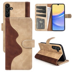 Custodia per cellulare in pelle Flip orizzontale con cuciture, For Samsung Galaxy M55 5G, For Samsung Galaxy M15 5G, For Samsung Galaxy A55, For Samsung Galaxy A35