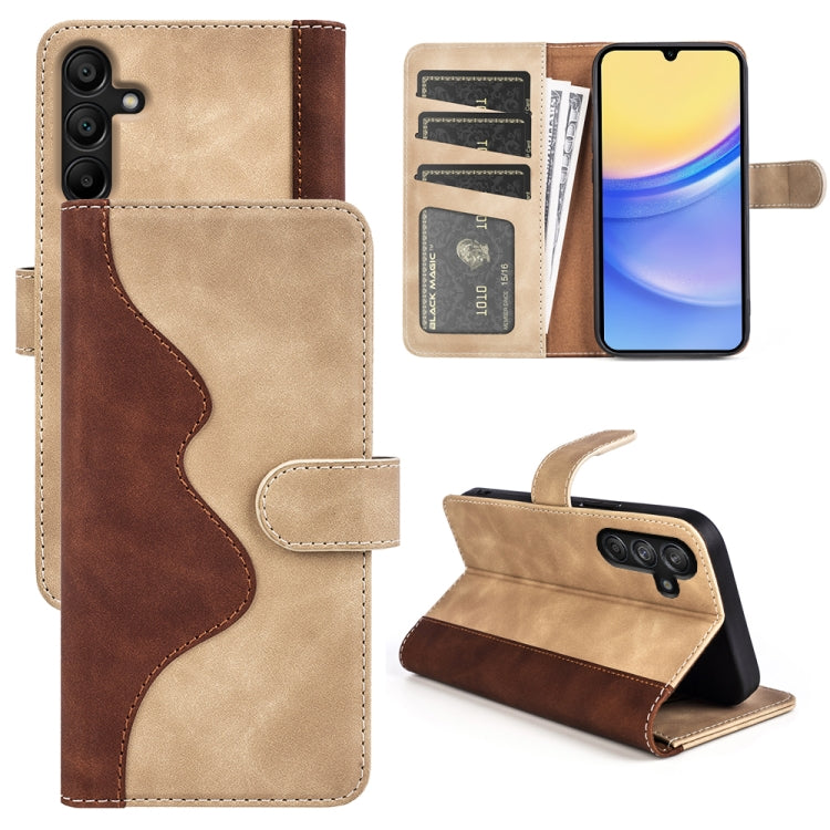 Custodia per cellulare in pelle Flip orizzontale con cuciture, For Samsung Galaxy M55 5G, For Samsung Galaxy M15 5G, For Samsung Galaxy A55, For Samsung Galaxy A35