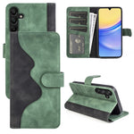 Custodia per cellulare in pelle Flip orizzontale con cuciture, For Samsung Galaxy M55 5G, For Samsung Galaxy M15 5G, For Samsung Galaxy A55, For Samsung Galaxy A35
