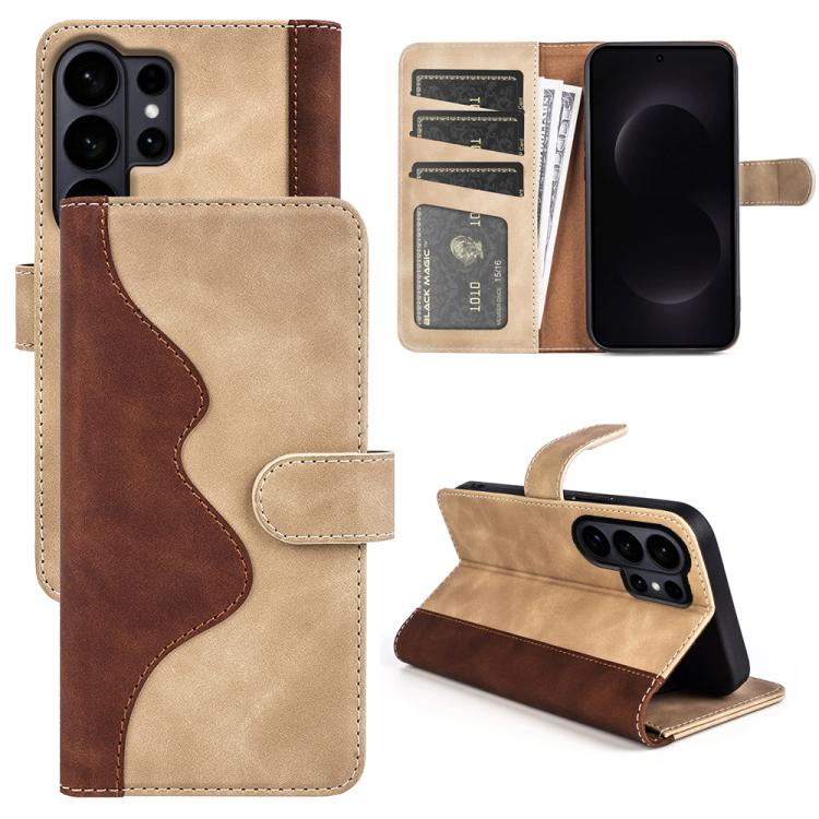 Custodia per cellulare in pelle Flip orizzontale con cuciture, For Samsung Galaxy S26+ 5G, For Samsung Galaxy S26 Edge 5G, For Samsung Galaxy S26 Ultra 5G, For Samsung Galaxy S26 5G