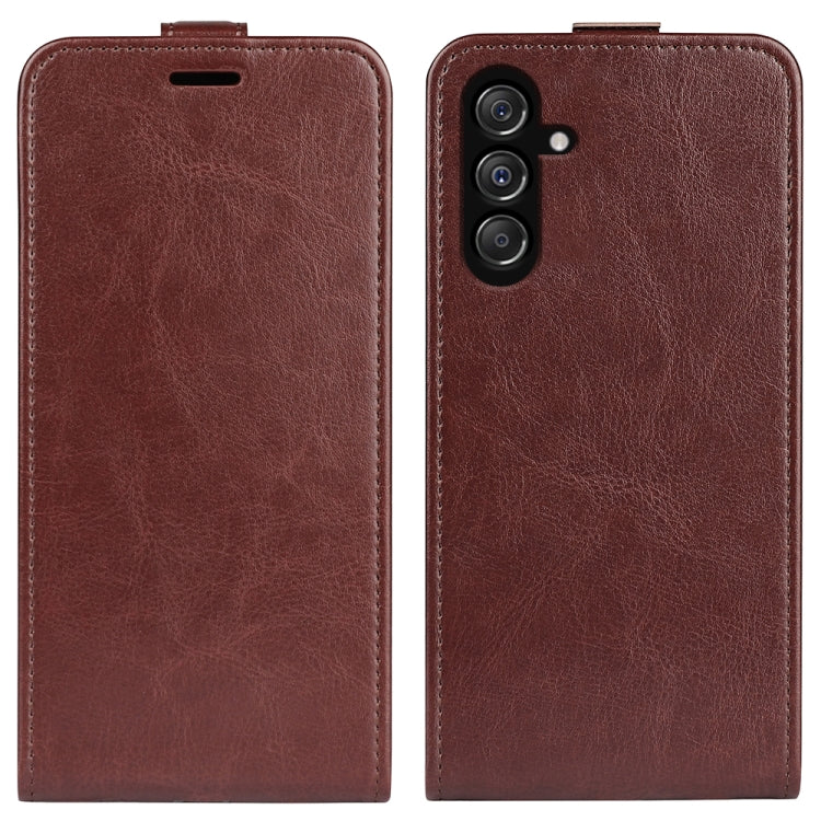 Custodia per telefono in pelle con vibrazione verticale R64 Texture, For Samsung Galaxy A05, For Samsung Galaxy A05s, For Samsung Galaxy M34 5G, For Samsung Galaxy S23 FE 5G, For Samsung Galaxy M36 5G / F36 5G, For Samsung Galaxy A17 5G
