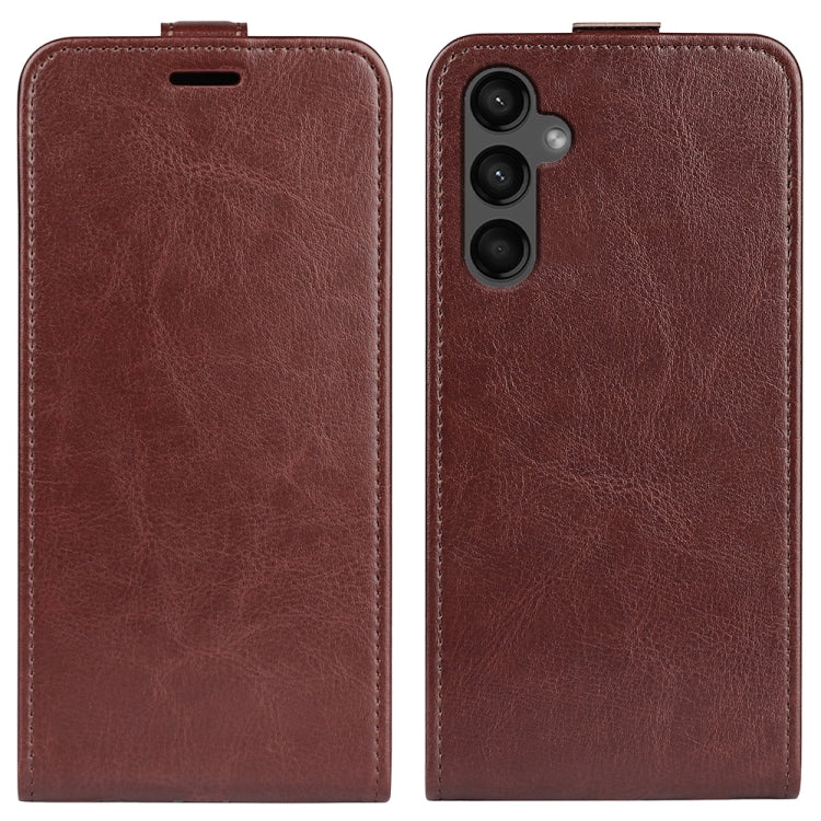 Custodia per telefono in pelle con vibrazione verticale R64 Texture, For Samsung Galaxy Xcover7 Pro, For Samsung Galaxy M55 5G, For Samsung Galaxy M15 5G, For Samsung Galaxy S24+ 5G, For Samsung Galaxy S24 5G, For Samsung Galaxy A15