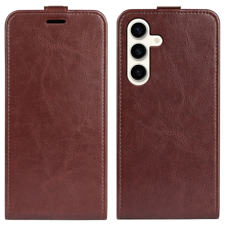 Custodia per telefono in pelle con vibrazione verticale R64 Texture, For Samsung Galaxy Xcover7 Pro, For Samsung Galaxy M55 5G, For Samsung Galaxy M15 5G, For Samsung Galaxy S24+ 5G, For Samsung Galaxy S24 5G, For Samsung Galaxy A15