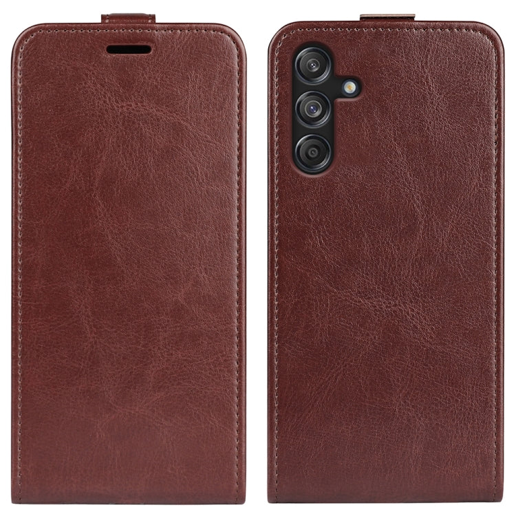 Custodia per telefono in pelle con vibrazione verticale R64 Texture, For Samsung Galaxy Xcover7 Pro, For Samsung Galaxy M55 5G, For Samsung Galaxy M15 5G, For Samsung Galaxy S24+ 5G, For Samsung Galaxy S24 5G, For Samsung Galaxy A15
