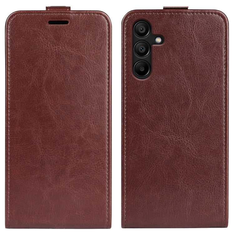 Custodia per telefono in pelle con vibrazione verticale R64 Texture, For Samsung Galaxy Xcover7 Pro, For Samsung Galaxy M55 5G, For Samsung Galaxy M15 5G, For Samsung Galaxy S24+ 5G, For Samsung Galaxy S24 5G, For Samsung Galaxy A15