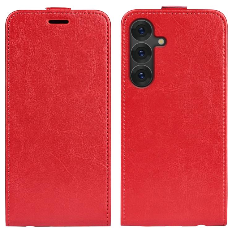 Custodia per telefono in pelle con vibrazione verticale R64 Texture, For Samsung Galaxy A26 5G, For Samsung Galaxy A36, For Samsung Galaxy S25 5G, For Samsung Galaxy S25+ 5G, For Samsung Galaxy S25 Ultra 5G, For Samsung Galaxy A16 5G