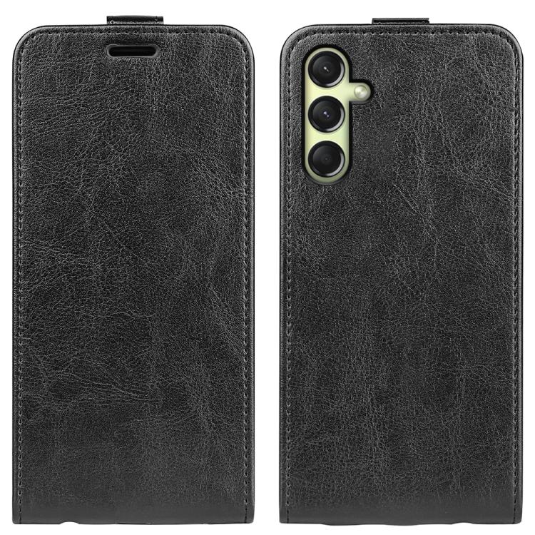 Custodia per telefono in pelle con vibrazione verticale R64 Texture, For Samsung Galaxy A26 5G, For Samsung Galaxy A36, For Samsung Galaxy S25 5G, For Samsung Galaxy S25+ 5G, For Samsung Galaxy S25 Ultra 5G, For Samsung Galaxy A16 5G