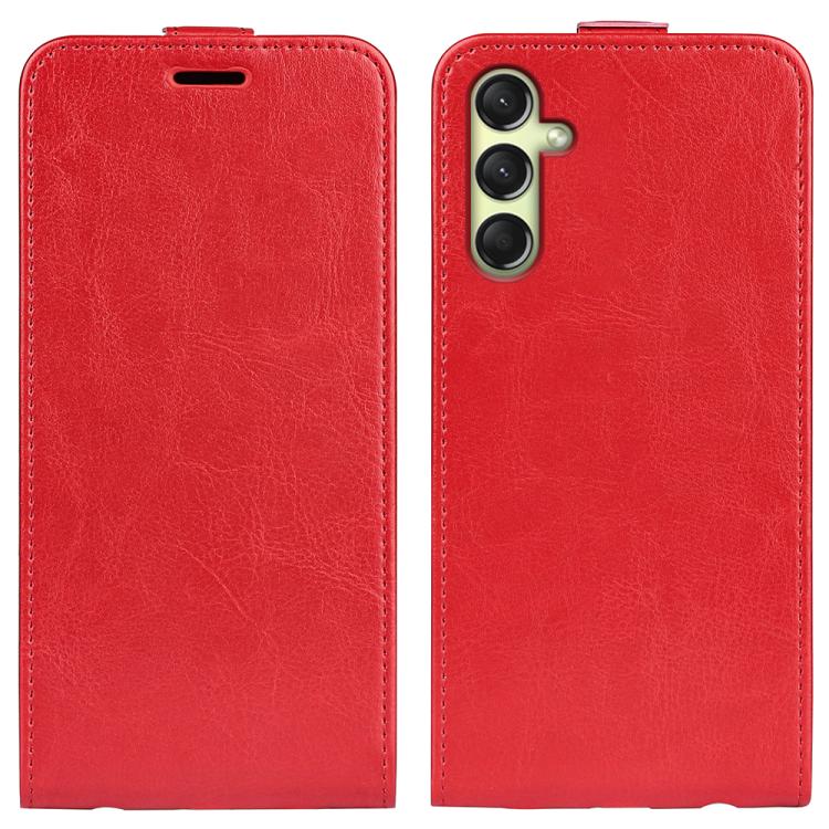 Custodia per telefono in pelle con vibrazione verticale R64 Texture, For Samsung Galaxy A26 5G, For Samsung Galaxy A36, For Samsung Galaxy S25 5G, For Samsung Galaxy S25+ 5G, For Samsung Galaxy S25 Ultra 5G, For Samsung Galaxy A16 5G