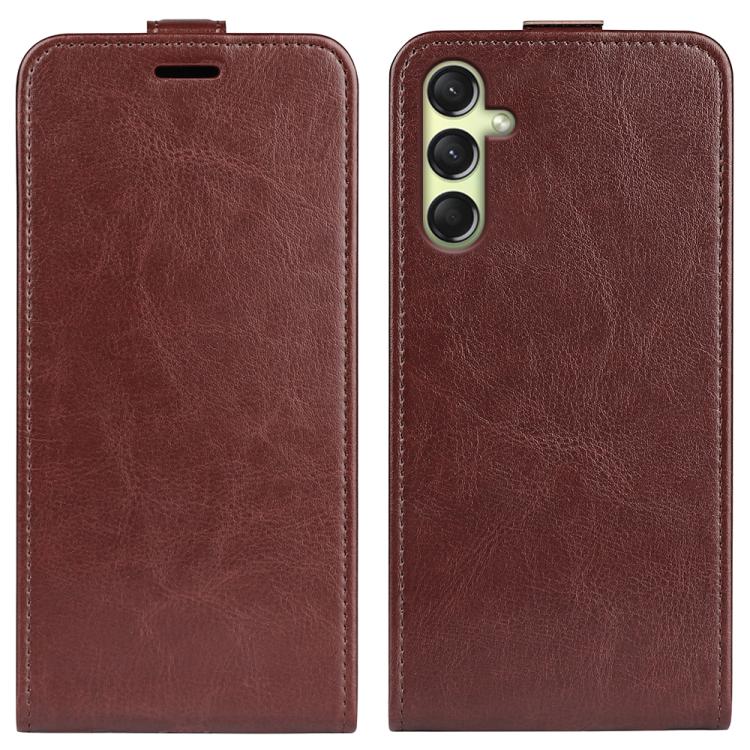 Custodia per telefono in pelle con vibrazione verticale R64 Texture, For Samsung Galaxy A26 5G, For Samsung Galaxy A36, For Samsung Galaxy S25 5G, For Samsung Galaxy S25+ 5G, For Samsung Galaxy S25 Ultra 5G, For Samsung Galaxy A16 5G