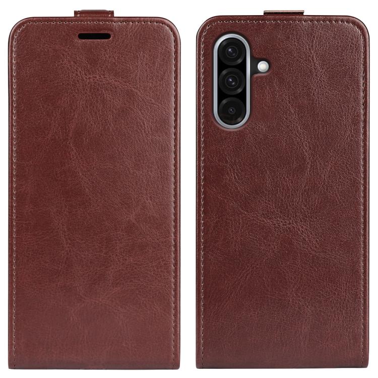 Custodia per telefono in pelle con vibrazione verticale R64 Texture, For Samsung Galaxy A26 5G, For Samsung Galaxy A36, For Samsung Galaxy S25 5G, For Samsung Galaxy S25+ 5G, For Samsung Galaxy S25 Ultra 5G, For Samsung Galaxy A16 5G