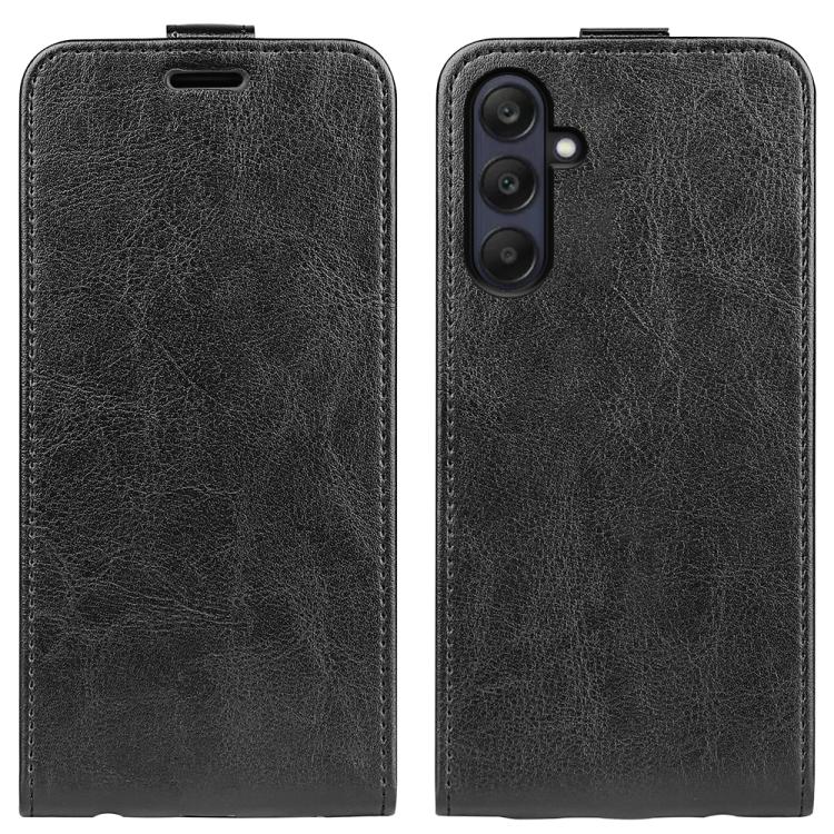 Custodia per telefono in pelle con vibrazione verticale R64 Texture, For Samsung Galaxy A26 5G, For Samsung Galaxy A36, For Samsung Galaxy S25 5G, For Samsung Galaxy S25+ 5G, For Samsung Galaxy S25 Ultra 5G, For Samsung Galaxy A16 5G