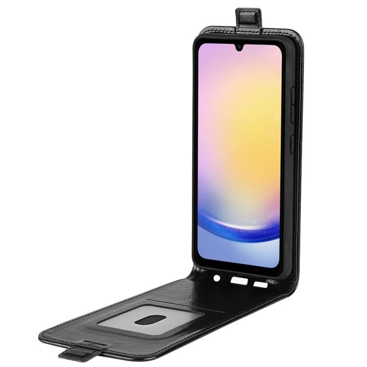 Custodia per telefono in pelle con vibrazione verticale R64 Texture, For Samsung Galaxy A26 5G, For Samsung Galaxy A36, For Samsung Galaxy S25 5G, For Samsung Galaxy S25+ 5G, For Samsung Galaxy S25 Ultra 5G, For Samsung Galaxy A16 5G