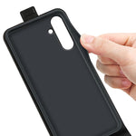 Custodia per telefono in pelle con vibrazione verticale R64 Texture, For Samsung Galaxy A26 5G, For Samsung Galaxy A36, For Samsung Galaxy S25 5G, For Samsung Galaxy S25+ 5G, For Samsung Galaxy S25 Ultra 5G, For Samsung Galaxy A16 5G