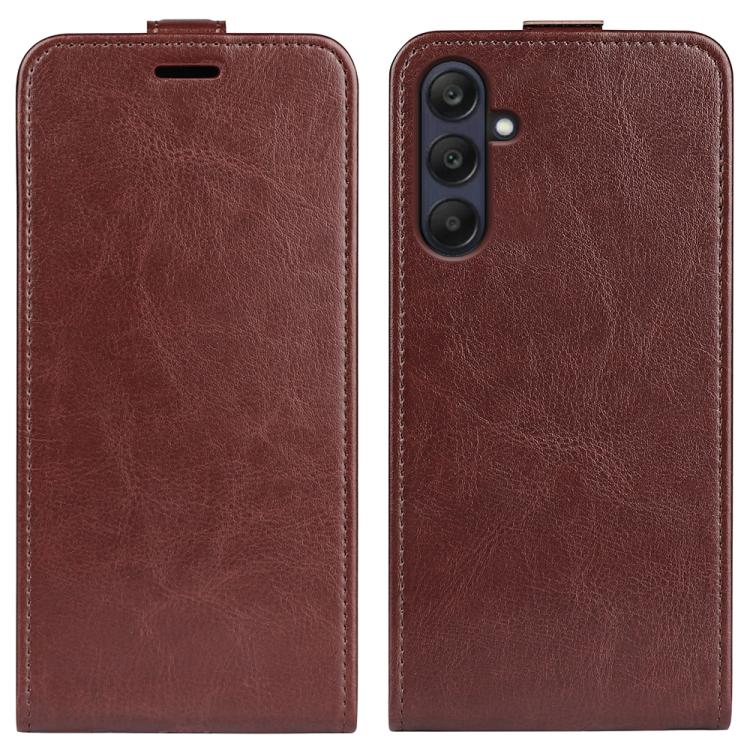 Custodia per telefono in pelle con vibrazione verticale R64 Texture, For Samsung Galaxy A26 5G, For Samsung Galaxy A36, For Samsung Galaxy S25 5G, For Samsung Galaxy S25+ 5G, For Samsung Galaxy S25 Ultra 5G, For Samsung Galaxy A16 5G