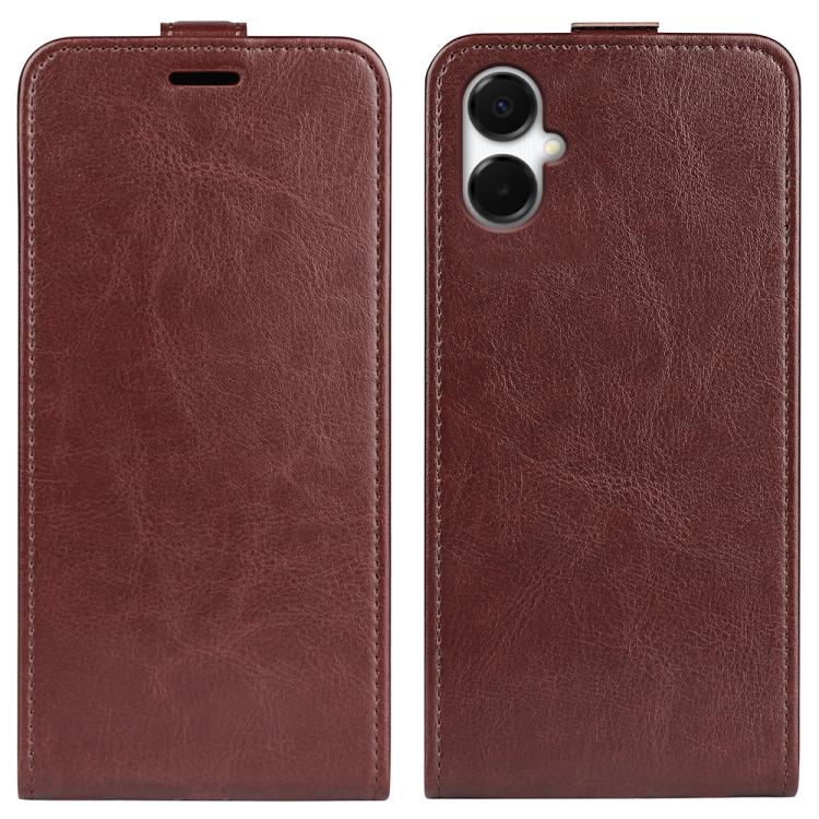 Custodia per telefono in pelle con vibrazione verticale R64 Texture, For Samsung Galaxy A37 5G, For Samsung Galaxy A27 5G, For Samsung Galaxy S25 FE 5G, For Samsung Galaxy A07 4G, For Samsung Galaxy S25 Edge 5G, For Samsung Galaxy A06 5G