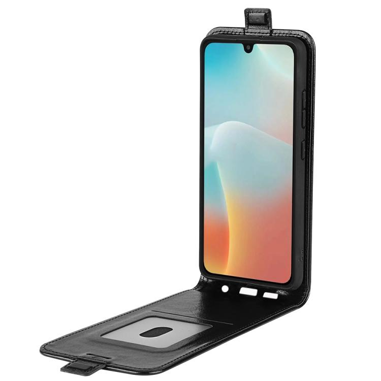 Custodia per telefono in pelle con vibrazione verticale R64 Texture, For Samsung Galaxy M16 / F16
