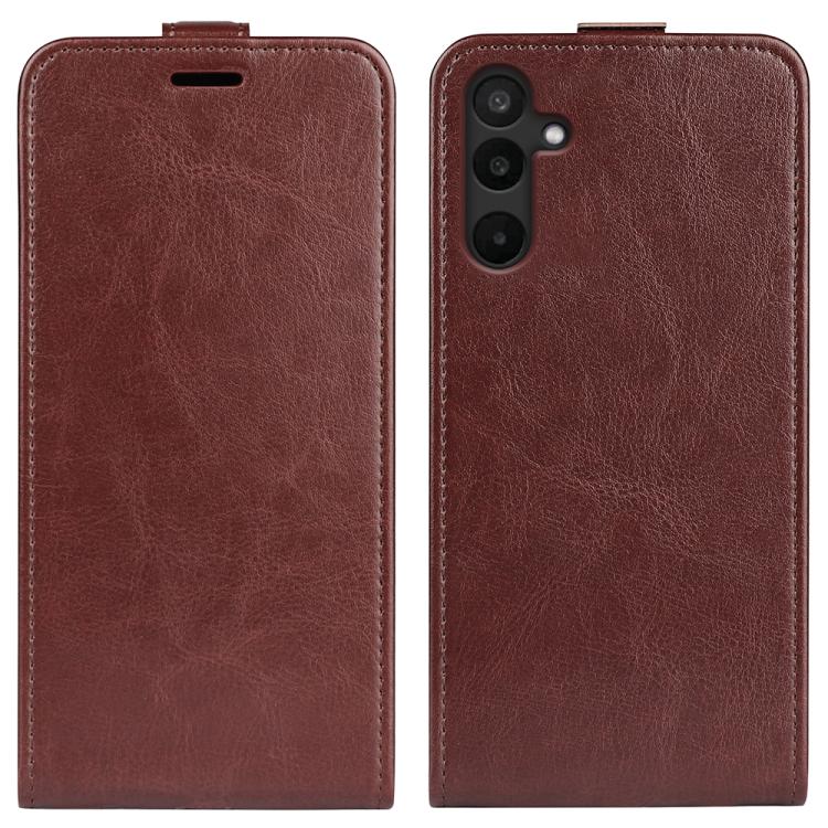 Custodia per telefono in pelle con vibrazione verticale R64 Texture, For Samsung Galaxy M16 / F16