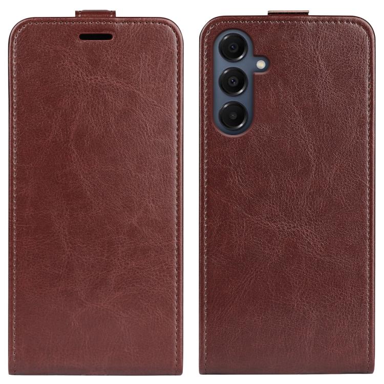 Custodia per telefono in pelle con vibrazione verticale R64 Texture, For Samsung Galaxy A05, For Samsung Galaxy A05s, For Samsung Galaxy M34 5G, For Samsung Galaxy S23 FE 5G, For Samsung Galaxy M36 5G / F36 5G, For Samsung Galaxy A17 5G