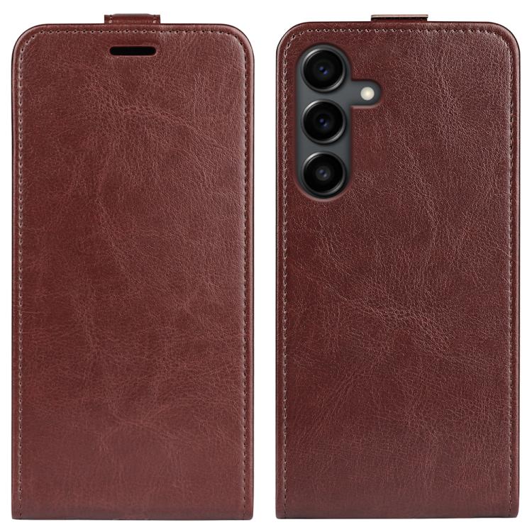 Custodia per telefono in pelle con vibrazione verticale R64 Texture, For Samsung Galaxy A37 5G, For Samsung Galaxy A27 5G, For Samsung Galaxy S25 FE 5G, For Samsung Galaxy A07 4G, For Samsung Galaxy S25 Edge 5G, For Samsung Galaxy A06 5G