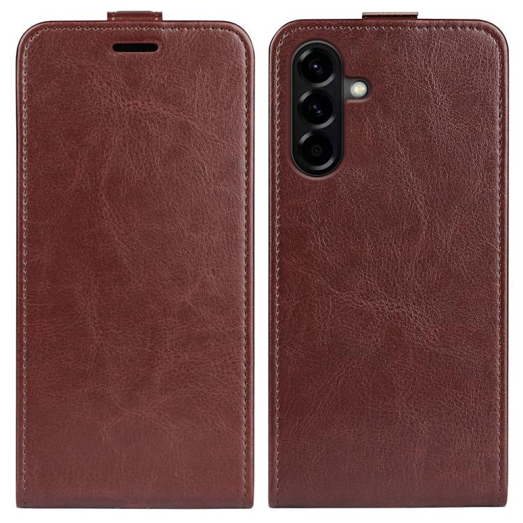 Custodia per telefono in pelle con vibrazione verticale R64 Texture, For Samsung Galaxy A37 5G, For Samsung Galaxy A27 5G, For Samsung Galaxy S25 FE 5G, For Samsung Galaxy A07 4G, For Samsung Galaxy S25 Edge 5G, For Samsung Galaxy A06 5G