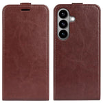 Custodia per telefono in pelle con vibrazione verticale R64 Texture, For Galaxy S26 FE 5G, For Galaxy S26+ 5G, For Galaxy S26 Edge 5G, For Galaxy S26 Ultra 5G, For Galaxy S26 5G, For Samsung Galaxy A57 5G