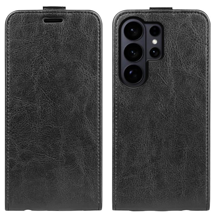 Custodia per telefono in pelle con vibrazione verticale R64 Texture, For Galaxy S26 FE 5G, For Galaxy S26+ 5G, For Galaxy S26 Edge 5G, For Galaxy S26 Ultra 5G, For Galaxy S26 5G, For Samsung Galaxy A57 5G