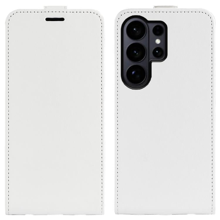 Custodia per telefono in pelle con vibrazione verticale R64 Texture, For Galaxy S26 FE 5G, For Galaxy S26+ 5G, For Galaxy S26 Edge 5G, For Galaxy S26 Ultra 5G, For Galaxy S26 5G, For Samsung Galaxy A57 5G