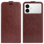 Custodia per telefono in pelle con vibrazione verticale R64 Texture, For Galaxy S26 FE 5G, For Galaxy S26+ 5G, For Galaxy S26 Edge 5G, For Galaxy S26 Ultra 5G, For Galaxy S26 5G, For Samsung Galaxy A57 5G