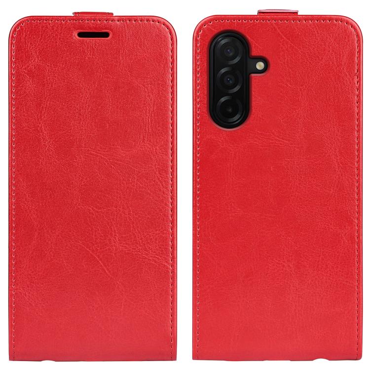 Custodia per telefono in pelle con vibrazione verticale R64 Texture, For Samsung Galaxy A37 5G, For Samsung Galaxy A27 5G, For Samsung Galaxy S25 FE 5G, For Samsung Galaxy A07 4G, For Samsung Galaxy S25 Edge 5G, For Samsung Galaxy A06 5G