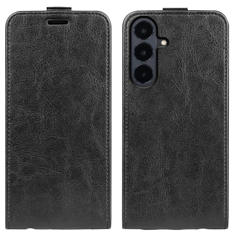 Custodia per telefono in pelle con vibrazione verticale R64 Texture, For Galaxy S26 FE 5G, For Galaxy S26+ 5G, For Galaxy S26 Edge 5G, For Galaxy S26 Ultra 5G, For Galaxy S26 5G, For Samsung Galaxy A57 5G
