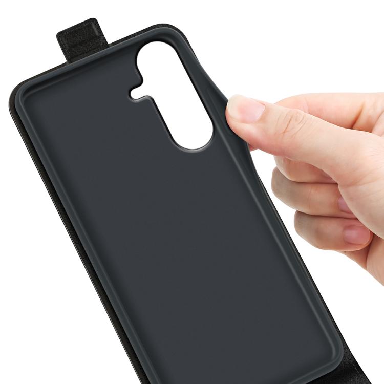 Custodia per telefono in pelle con vibrazione verticale R64 Texture, For Galaxy S26 FE 5G, For Galaxy S26+ 5G, For Galaxy S26 Edge 5G, For Galaxy S26 Ultra 5G, For Galaxy S26 5G, For Samsung Galaxy A57 5G