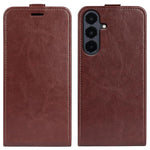 Custodia per telefono in pelle con vibrazione verticale R64 Texture, For Galaxy S26 FE 5G, For Galaxy S26+ 5G, For Galaxy S26 Edge 5G, For Galaxy S26 Ultra 5G, For Galaxy S26 5G, For Samsung Galaxy A57 5G