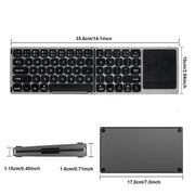 FK328T Telefono cellulare Tablet Laptop Tastiera wireless Bluetooth Tastiera portatile ripiegabile in 3, FK328T