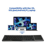 FK328T Telefono cellulare Tablet Laptop Tastiera wireless Bluetooth Tastiera portatile ripiegabile in 3, FK328T