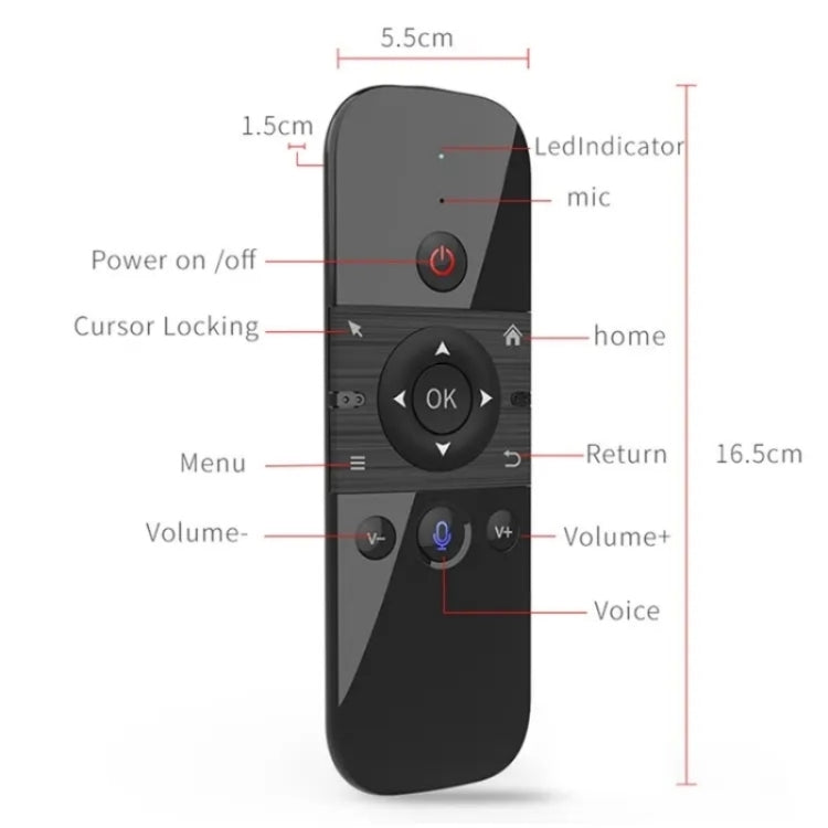 Telecomando wireless 2.4G M8 per Smart TV e PC