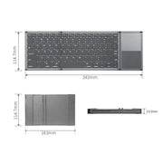 Tastiera Bluetooth multi-sistema compatibile con tastiera Bluetooth ripiegabile B066T, B066T