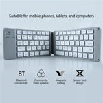 Tastiera Bluetooth BT18 Tastiera wireless pieghevole magnetica per telefoni cellulari Tablet Computer