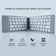 Tastiera Bluetooth BT18 Tastiera wireless pieghevole magnetica per telefoni cellulari Tablet Computer