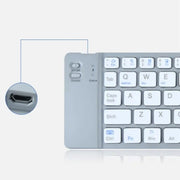 Tastiera Bluetooth BT18 Tastiera wireless pieghevole magnetica per telefoni cellulari Tablet Computer