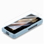 Custodia per telefono in pelle con impugnatura da polso in pellicola integrata con slot per penna, For Samsung   Galaxy Z Fold5 5G