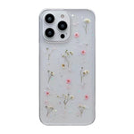 Custodia protettiva in TPU con motivo a fiori Gypsophila, For iPhone 17e / 16e, For iPhone 16 Pro Max, For iPhone 16 Pro, For iPhone 16 Plus, For iPhone 16, For iPhone 15 Pro Max