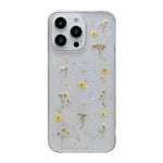 Custodia protettiva in TPU con motivo a fiori Gypsophila, For iPhone 15 Pro, For iPhone 15 Plus, For iPhone 15