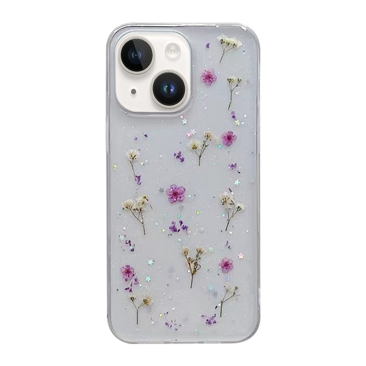 Custodia protettiva in TPU con motivo a fiori Gypsophila, For iPhone 15 Pro, For iPhone 15 Plus, For iPhone 15