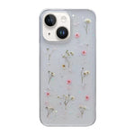 Custodia protettiva in TPU con motivo a fiori Gypsophila, For iPhone 15 Pro, For iPhone 15 Plus, For iPhone 15