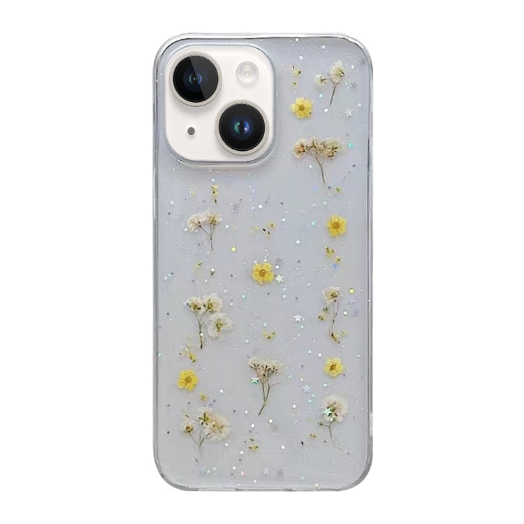 Custodia protettiva in TPU con motivo a fiori Gypsophila, For iPhone 15 Pro, For iPhone 15 Plus, For iPhone 15